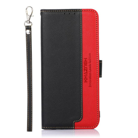 Чехол-книжка KHAZNEH Litchi Texture для Motorola Moto G15 4G / G05 - черный