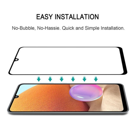 Захисне скло 3D Full Glue Full Screen Samsung Galaxy A31/A32 4G - чорний