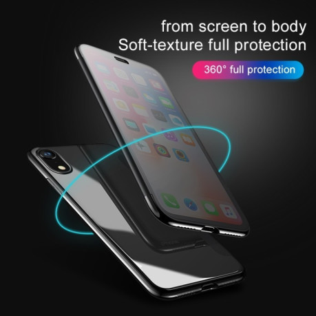 Чехол книжка Baseus Visible and Touchable Tempered Glass Case на iPhone XR-черный