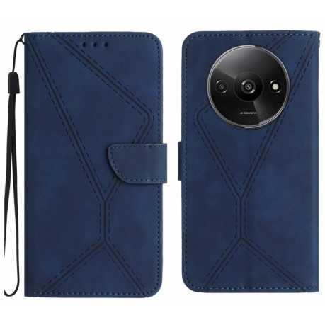 Чохол-книжка Stitching Embossed Leather для Xiaomi Redmi A3 - синій