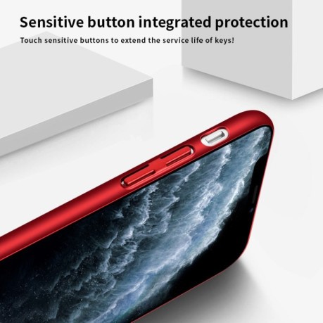 Ультратонкий чехол MOFI Breathable PC Ultra-thin All-inclusive на iPhone 11 Pro Max -красный