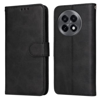 Чехол-книжка Classic Calf Texture Flip Leather для OnePlus 13R/Ace 5/Ace 5 Pro - черный
