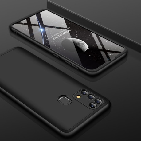 Противоударный чехол GKK Three Stage Splicing Full Coverage на Samsung Galaxy M31 - черный