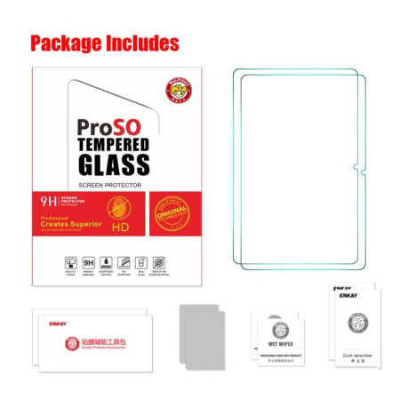 Комплект захисних стекол ENKAY Hat-Prince 0.33mm для Xiaomi Pad 6 / 6 Pro - прозорий
