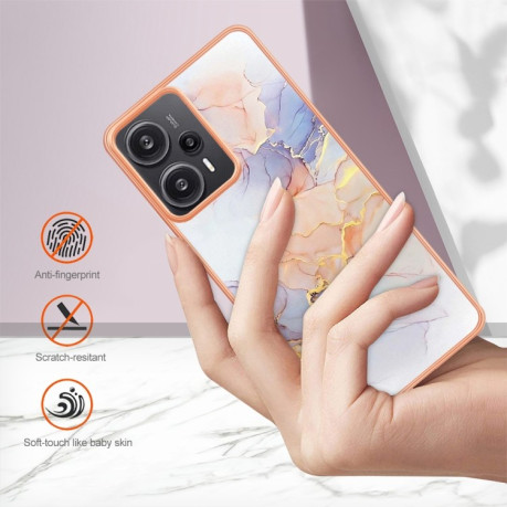 Противоударный чехол Electroplating IMD для Xiaomi Redmi Note 12 Turbo/Poco F5 - Marble