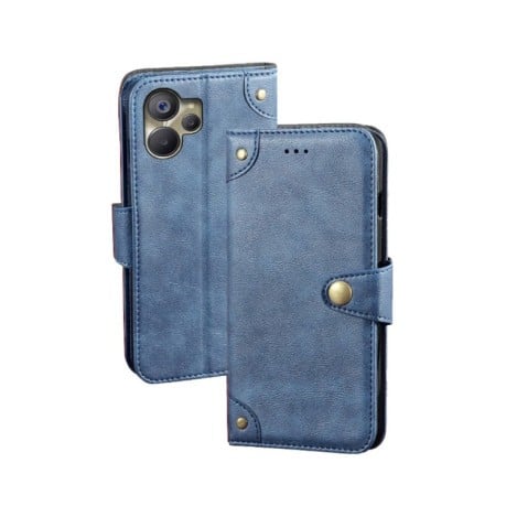 Чехол-книжка idewei Retro Texture для Realme 10 5G - синий