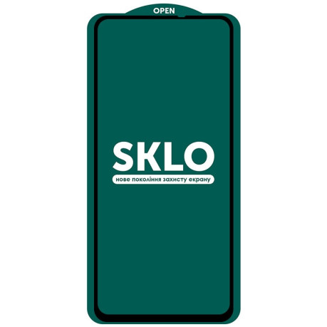 Защитное стекло SKLO 5D (full glue)  для Xiaomi Poco C40/Redmi 10c - черное