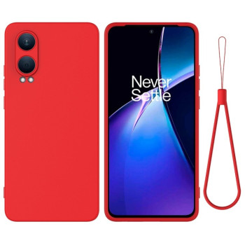 Силіконовий чохол Solid Color Liquid Silicone на OnePlus Nord CE4 Lite Pro XL - червоний