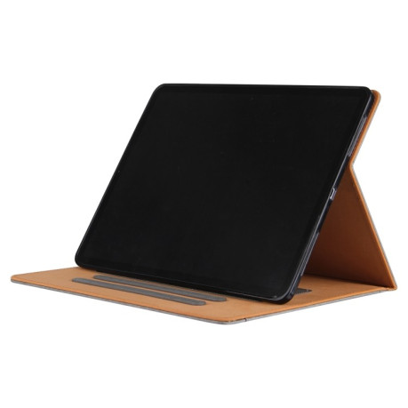 Чехол-книжка Solid Color Metal Buckle Leather Smart для iPad Pro 13 2024 - серый