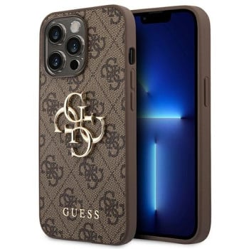 Оригінальний чохол Guess 4G Big Metal Logo для iPhone 14 Pro Max - brown