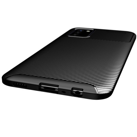 Ударозахисний чохол HMC Carbon Fiber Texture Samsung Galaxy A03s - коричневий