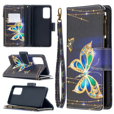 Чехол-кошелек Colored Drawing Series на Samsung Galaxy A52/A52s - Big Butterfly
