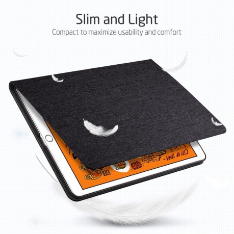 Чехол- книжка ESR Simplicity Series Folio Twilight на  iPad Mini 5 (2019) -черный