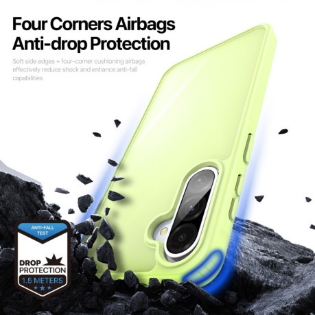 Чехол DUX DUCIS Yind Series TPU Hybrid PC на Samsung Galaxy A36 5G / A56 5G - зеленый