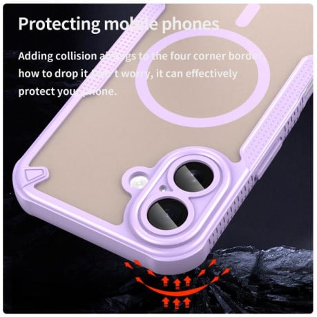 Чохол Armor Glaze з MagSafe Magnetic на iPhone 17 - фіолетовий