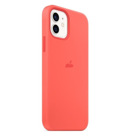 Силіконовий чохол Silicone Case Pink Citrus на iPhone 12 mini with MagSafe - преміальна якість