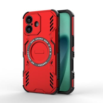 Протиударний чохол Butterfly Armor MagSafe Magnetic Ring Shockproo для iPhone 17 - червоний