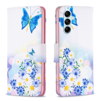 Чехол-книжка Colored Drawing Pattern для Samsung Galaxy M14 5G - Butterfly Love
