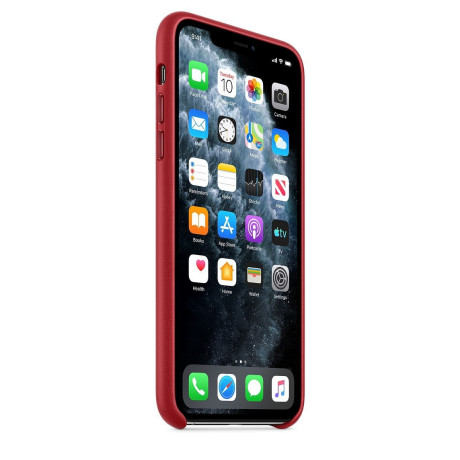 Шкіряний Чохол Leather Case RED для iPhone 11 Pro Max