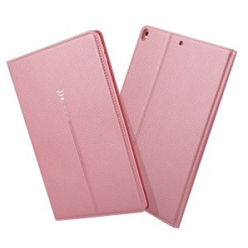 Кожаный Чехол-книжка GEBEI  Horizontal Flip на iPad 9/8/7 10.2 (2019/2020/2021) - розовое золото