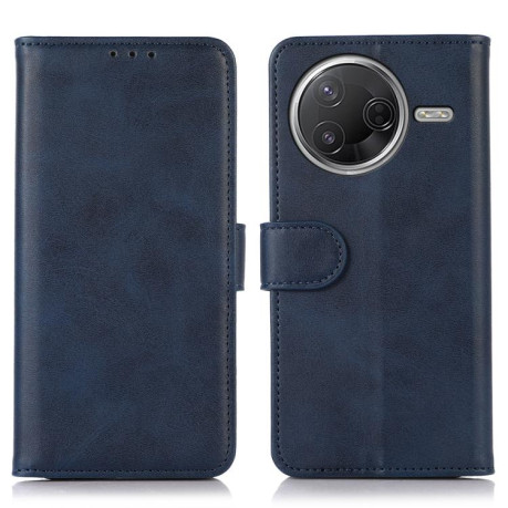 Чехол-книжка Cow Texture для Xiaomi Poco F7 Pro / F7 Ultra Global - синий