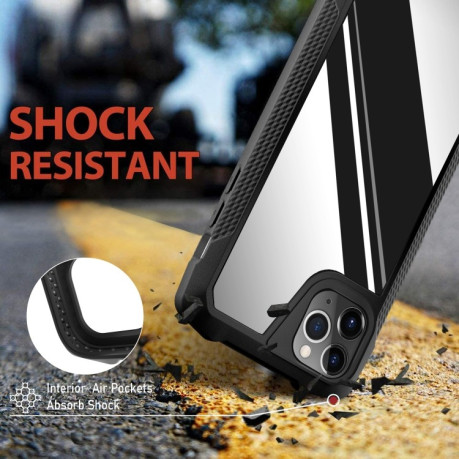 Противоударный чехол Stainless Armor для iPhone 11 Pro Max - зеркально-черный