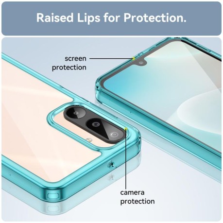 Противоударный чохол Colorful Acrylic Series для Samsung Galaxy M16 5G - синий