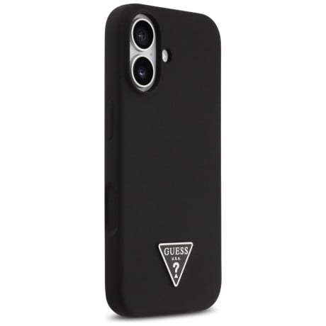 Оригінальний силіконовий чохол Guess Silicone Triangle Logo з MagSafe на iPhone 17 - Black