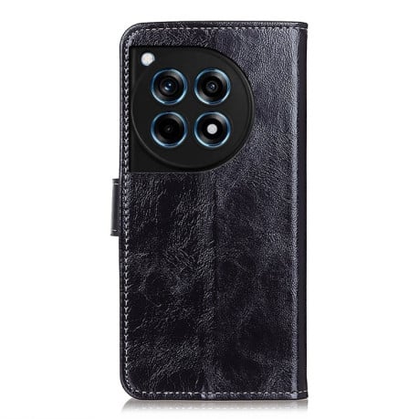 Чехол-книжка Magnetic Retro Crazy Horse Texture на OnePlus 12R/Ace 3 - черный