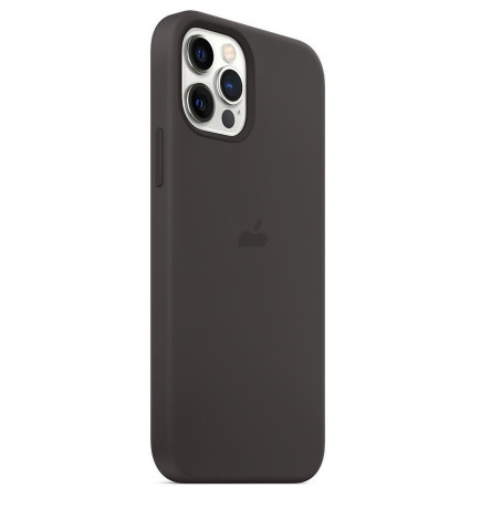 Силиконовый чехол Silicone Case Black на iPhone 12 mini with MagSafe - премиальное качество