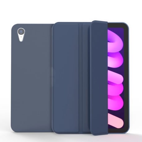 Чехол-книжка Matte 3-folding для iPad mini 6 - синий