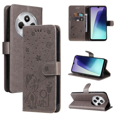 Чохол-книжка Cat and Dog для Xiaomi Redmi 14C 4G/Poco C75/Redmi A4 5G - сірий