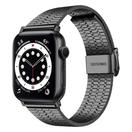 Ремінець Steel series для Apple Watch Series 8/7 41mm / 40mm / 38mm - чорний