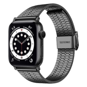 Ремешок Steel series для Apple Watch 10 46mm/Ultra 49mm / Series 8/7 45mm / 44mm / 42mm/45mm / 44mm /42mm - черный