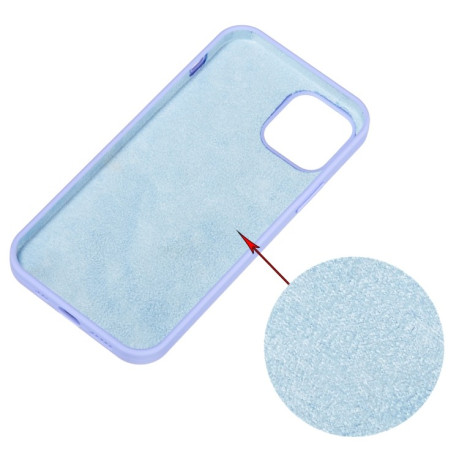Силиконовый чехол Solid Color Liquid на iPhone 15 - фиолетовый