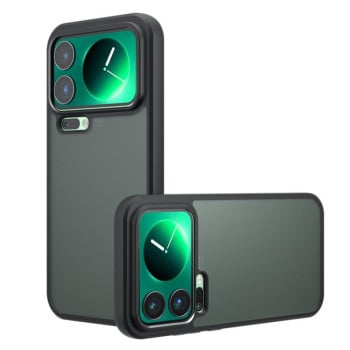 Чехол Armor Big Pore гибрид матовый на Xiaomi 17 Pro Max — матово-черный