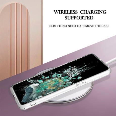 Противоударный чехол Electroplating IMD для  OnePlus 10T 5G / Ace Pro - белый