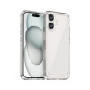 Противоударный чехол  Colorful Acrylic Series с цветной силиконовой боковиной на iPhone 16 - прозрачный
