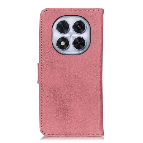 Чехол-книжка KHAZNEH Cowhide Texture на Xiaomi Redmi Note 14 Pro 4G - розовый