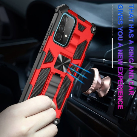 Противоударный чехол Magnetic with Holder на Samsung Galaxy A32 4G - красный