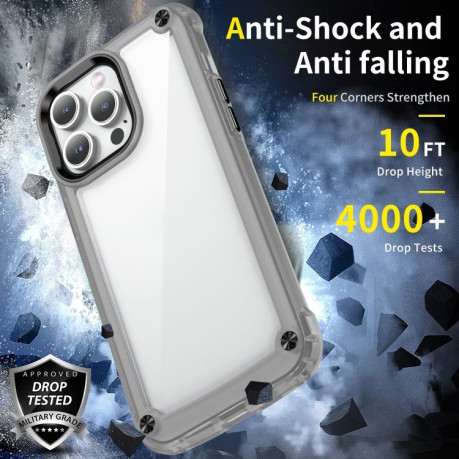 Протиударний чохол Soft Clear для iPhone 15 - чорний
