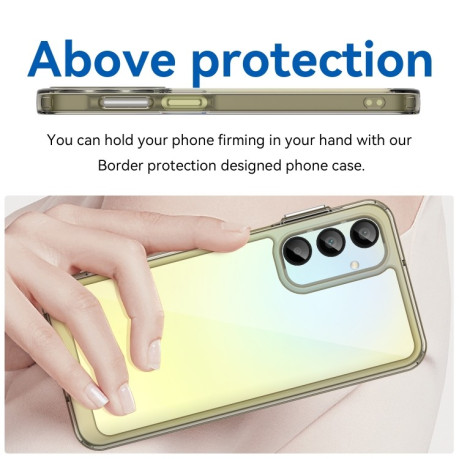Противоударный чехол Colorful Acrylic Series для Samsung Galaxy A16 5G - прозрачно-серый