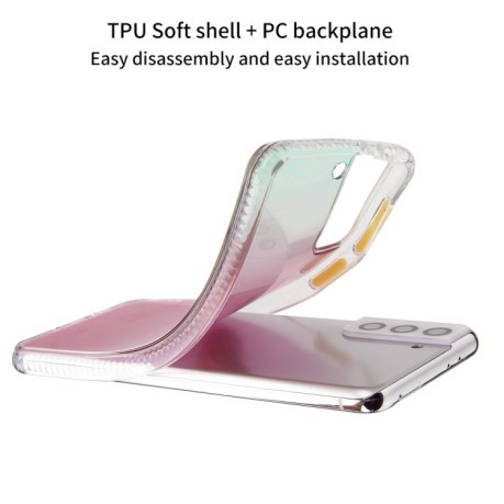 Протиударний чохол Gradient Acrylic для Samsung Galaxy S22 5G - фіолетовий