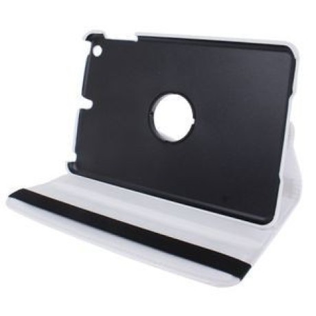 Кожаный Чехол 360 Degree Litchi Texture белый для iPad mini 1 / 2 / 3