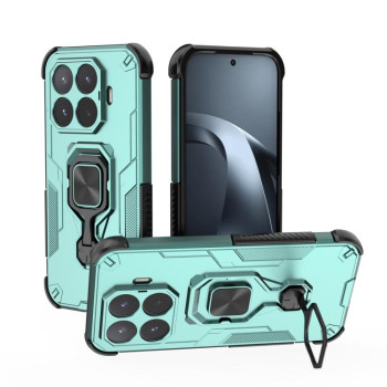 Противоударный чехол Metal Kickstand TPU Hybrid PC на Xiaomi 17T 5G — зелёный