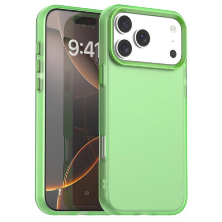 Противоударный чехол Candy Series для iPhone 17 Pro Max - зеленый