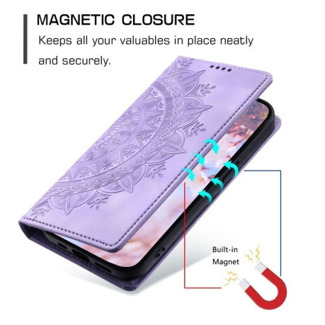 Чохол-книжка Totem Embossed Magnetic Leather для Samsung Galaxy A16 5G - фіолетовий