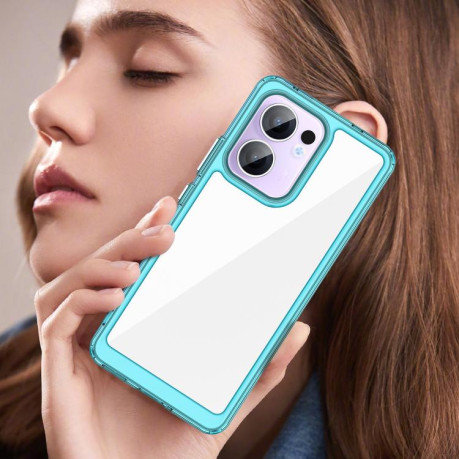 Противоударный чохол Colorful Acrylic Series для OPPO Reno13 F - синий