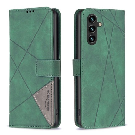 Чохол-книжка Rhombus Texture для Samsung Galaxy A14 5G - зелений