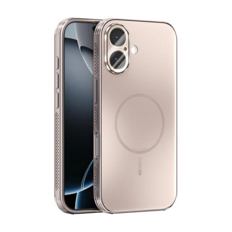 Противоударный чехол ABEEL Heat Dissipation Frosted MagSafe для iPhone 17 - золото